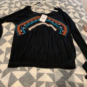 Free people embroidered blouse